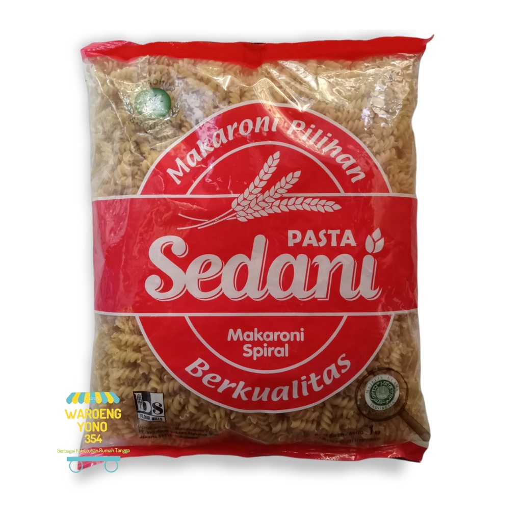 

Makaroni Sedani - Pipa - Spiral - Kerang - 1 KG