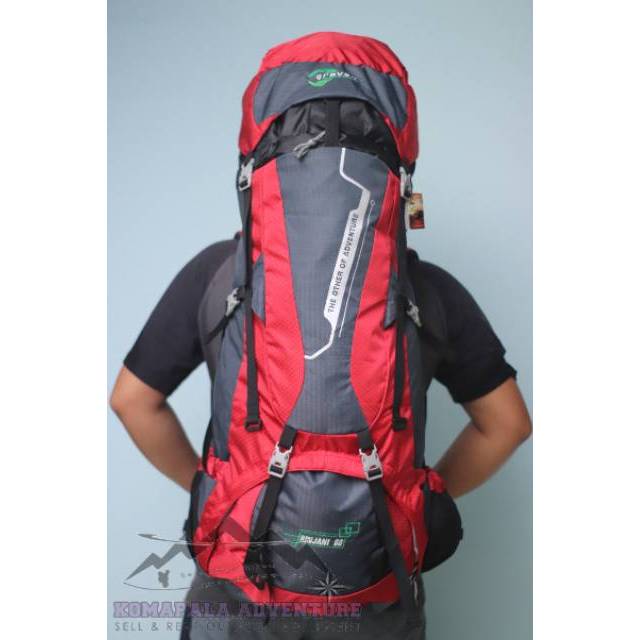 Tas gunung outdoor hiking adventure atau carier carrier original gravell seri rinjani murah