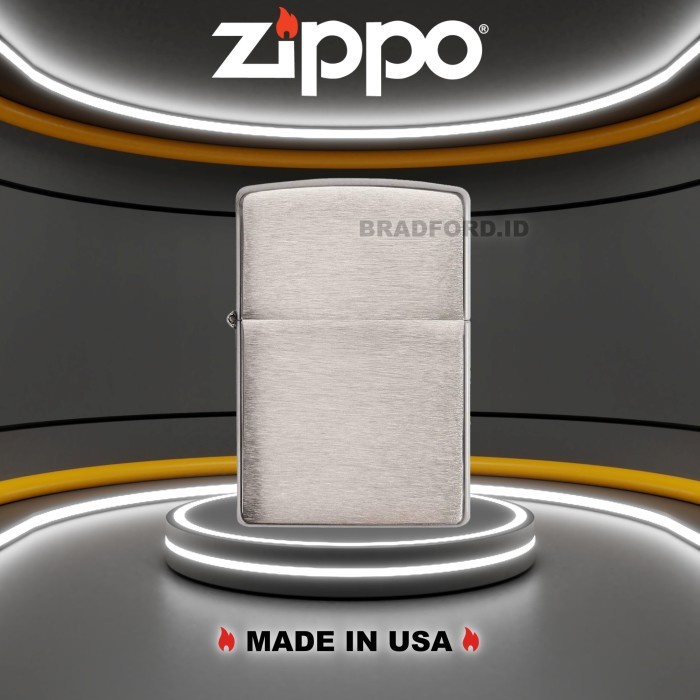 Zippo Armor Brushed Chrome 162 Original Made In USA Garansi Resmi