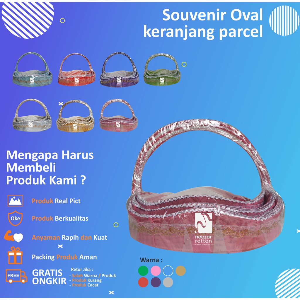 

Souvenir Kotak keranjang parcel hantaran seserahan pengantin lamaran bulat