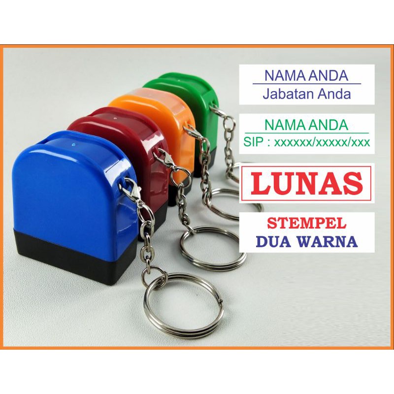 

Stempel Nama Gantungan Kunci Desain Nama Dokter Lunas Bidan dll