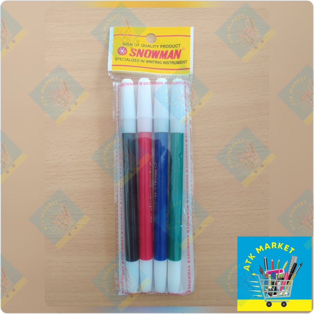 

Spidol Marker SNOWMAN 4 Warna PW-4A