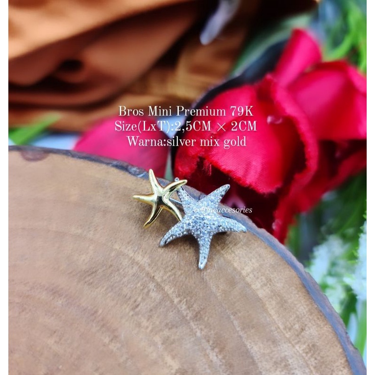 Bross mini Zirconia,bros mini swaroski high quality,bros kecil swaroski,bros dagu kecil-#J