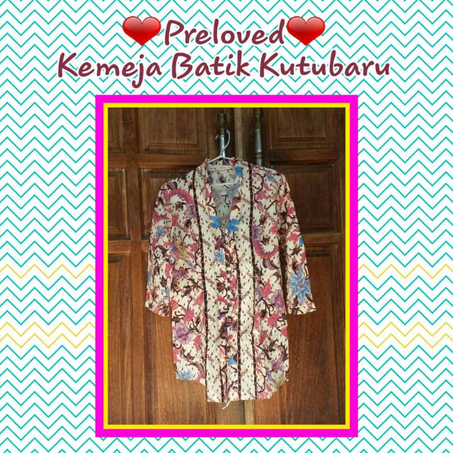 Preloved Kemeja Batik Kutubaru - Adem