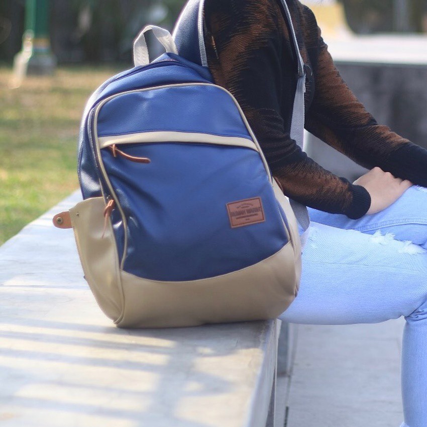 Rumah Warna Tas Ransel Tas Laptop 15 inci 29 x 12 x 45 cm Alben Royalblue