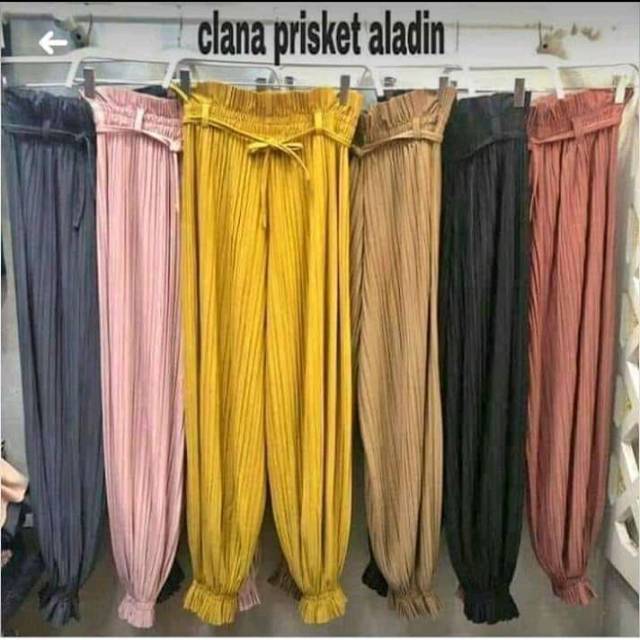 Celana aladin plisket / joger plisket