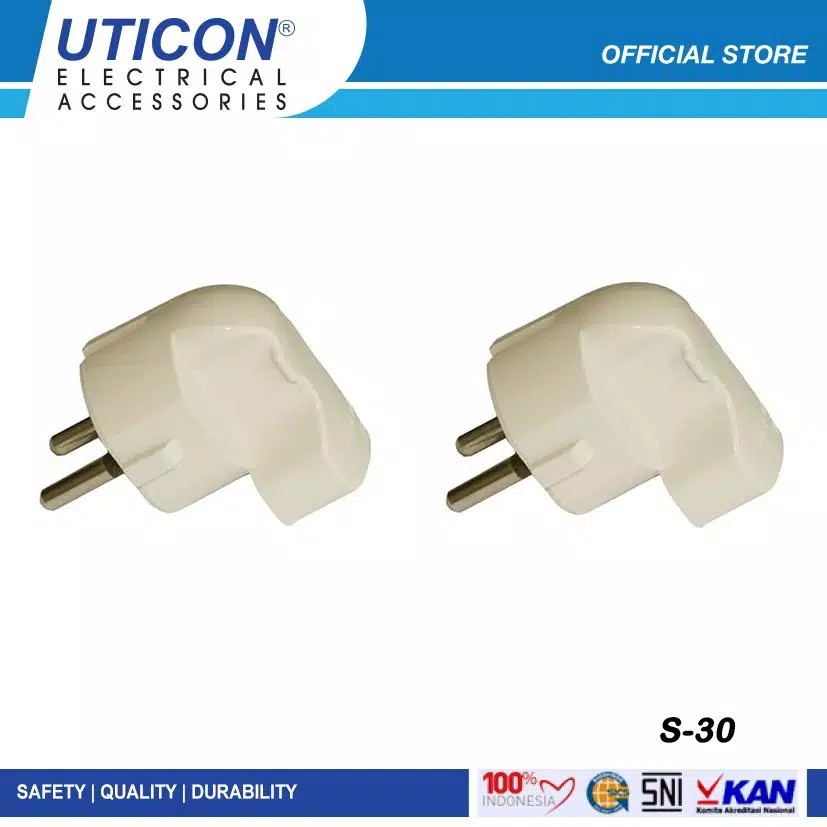 STEKER ARDE BENGKOK UTICON S-30 / COLOKAN LISTRIK