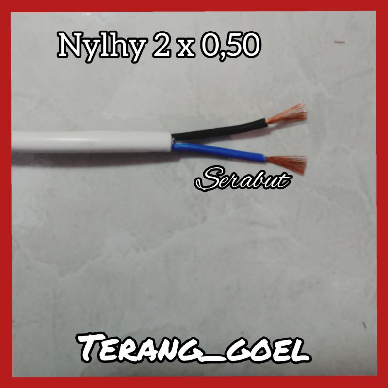 KITANI KABEL SERABUT TEMBAGA NYLHY 2x0,50x 50 Meter / KABEL SERABUT TEMBAGA MURNI KITANI 2x0,50x50 METER