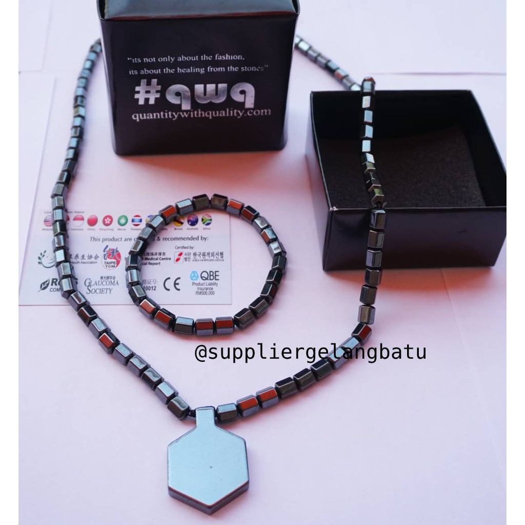 kalung QUANTUM HEXAGON IWS LSW biomagnet kesehatan sertifikasi korea