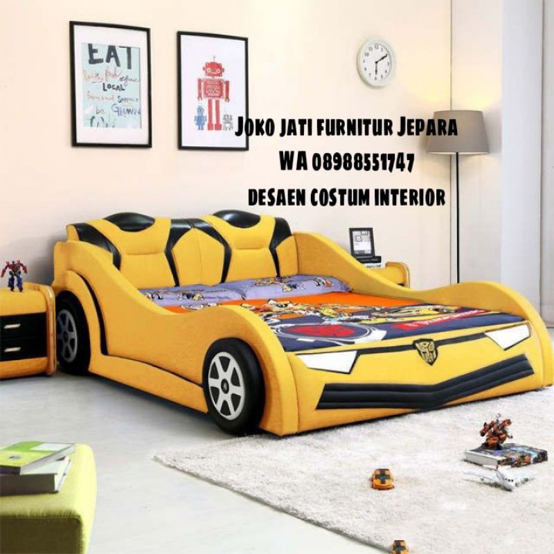 dipan anak karakter mobil/dipan jok busa