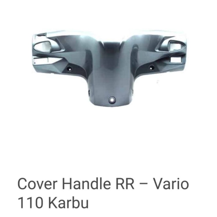 Cover Handle RR VO SL MT Silver Tua Batok Belakang Honda Vario 110 Techno Karbu 53206-KVB-N50VSM Ori