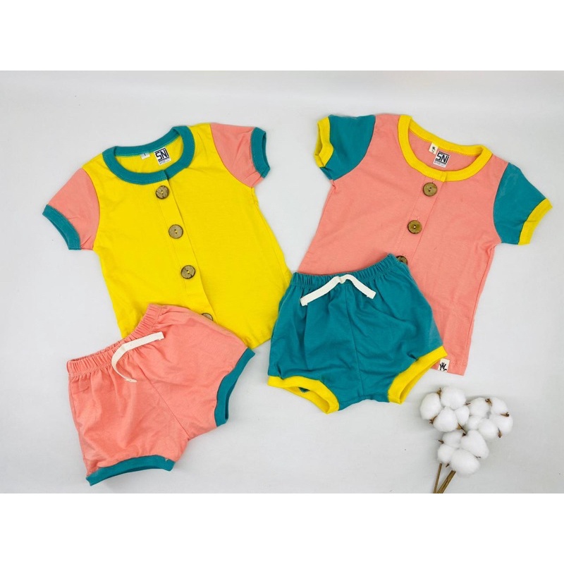 BEBE SET - setelan baju bayi / setelan bayi / setelan anak (6bulan - 2tahun) unisex