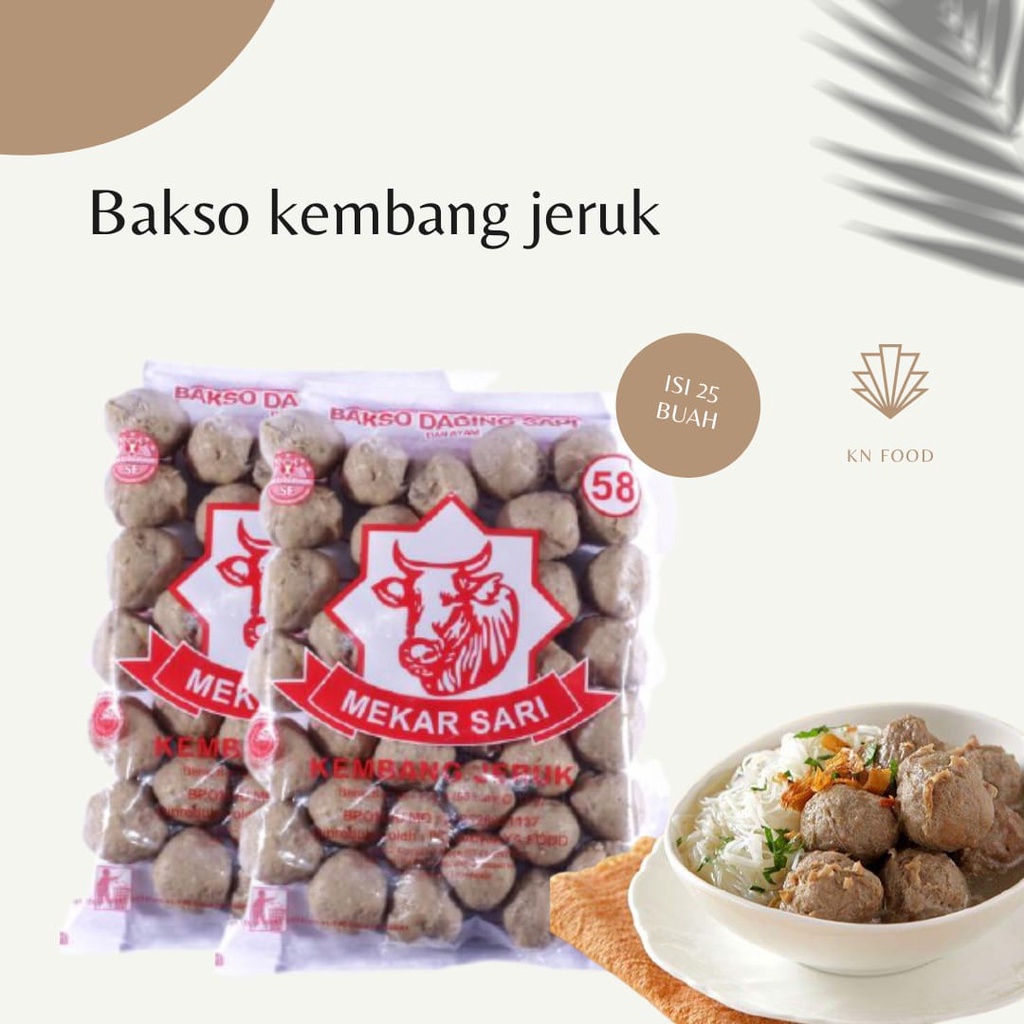 

Bakso Sapi Kembang Jeruk isi 25.