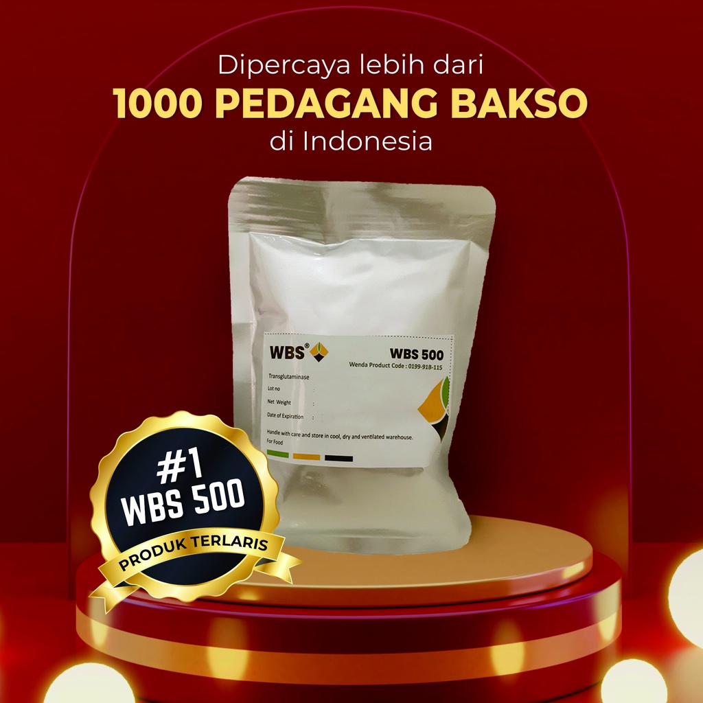 Enzim WBS 500 - Perenyah - untuk kress bakso / sosis / nugget (repack)