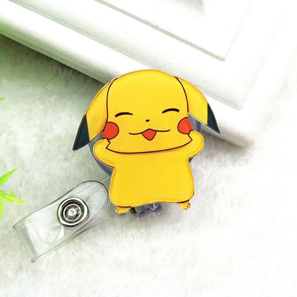 Reel Lencana Ditarik Agustinina Kawaii Rumah Sakit Kantor Dada Kartu ID Card Klip Kartu Siswa Perawat Badge Holder