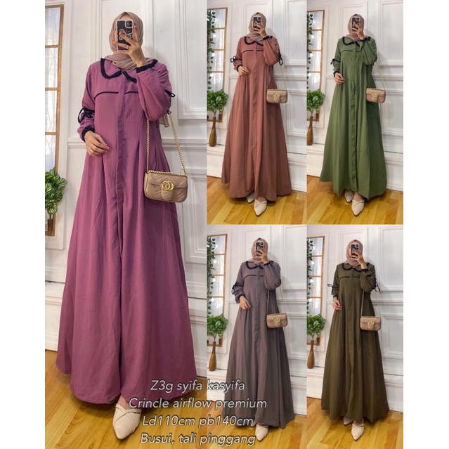 Gamis syifa Kasyifa Kerah 072