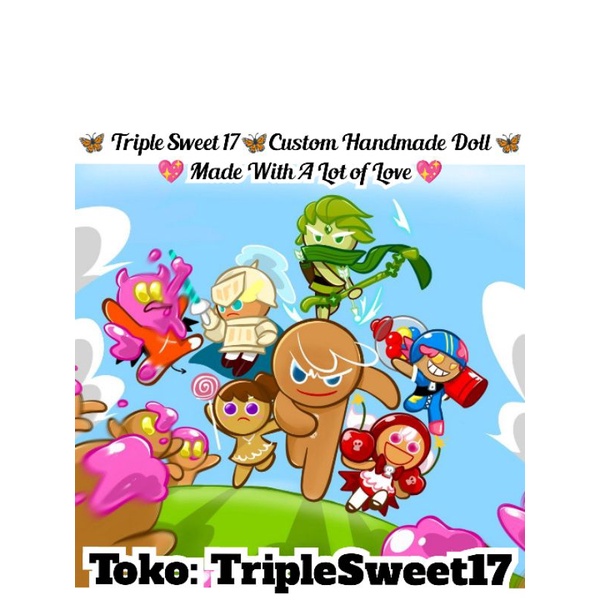 Bantal Hias Run Kingdom Custom Handmade by Triple Sweet 17 boneka plush doll devil cookie strawberry