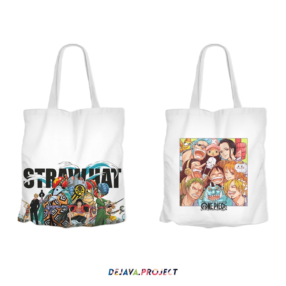 TERBARU TOTEBAG KANVAS ORIGINAL DEJAVA TOTEBAG KANVAS TERBAIK ANIME ONE PIECE MONKEY D LUFFY KEREN TERBARU