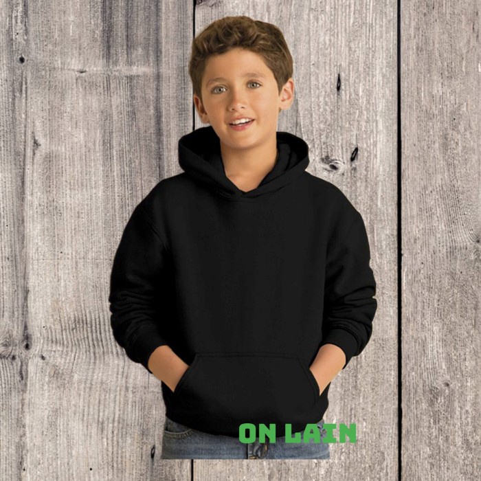 Jaket Hitam Polos Anak / Jaket Anak Polos Hitam / Jaket Hoodie anak polos warna hitam, putih, merah,