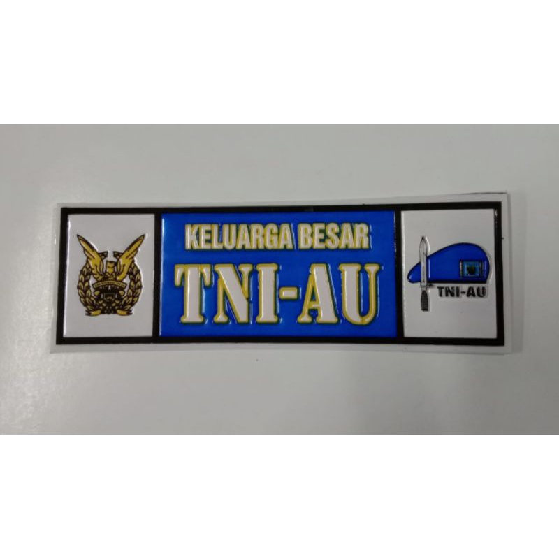 Stiker Embos panjang KELUARGA BESAR TNI AU | Stiker kaca TNI AU | Stiker embos keluarga besar TNI AU