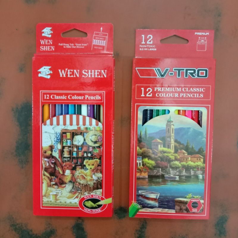 

Pensil Warna isi 12 V-TRO / 12 Colour Pencils Wen Shen