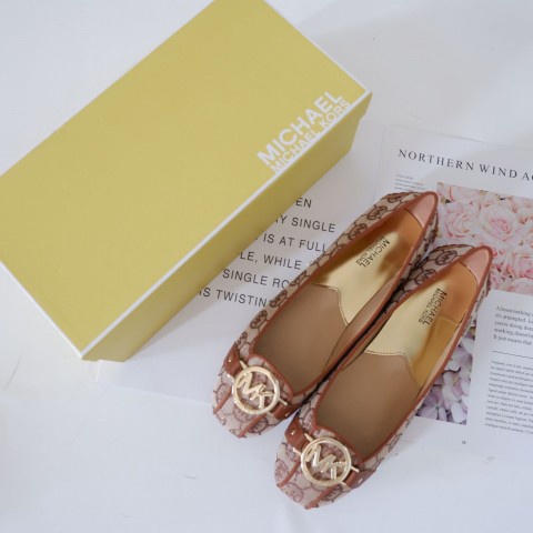 SEPATU WANITA MK CANVAS FULTON FLAT SHOES