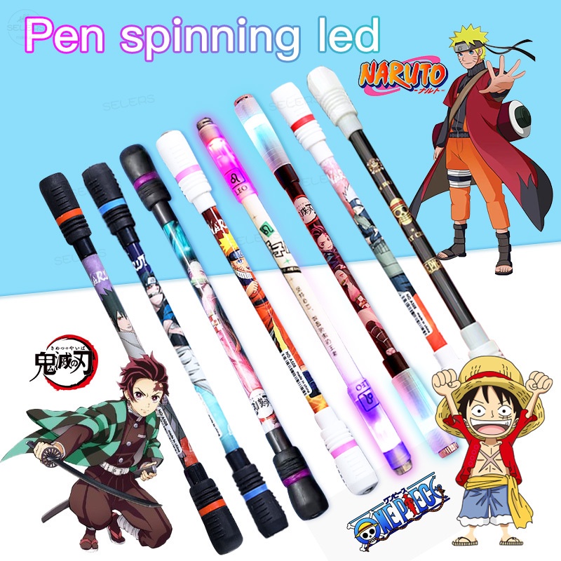 Pen Spinner Anime Naruto One Piece Luminous Untuk Anak / Dewasa