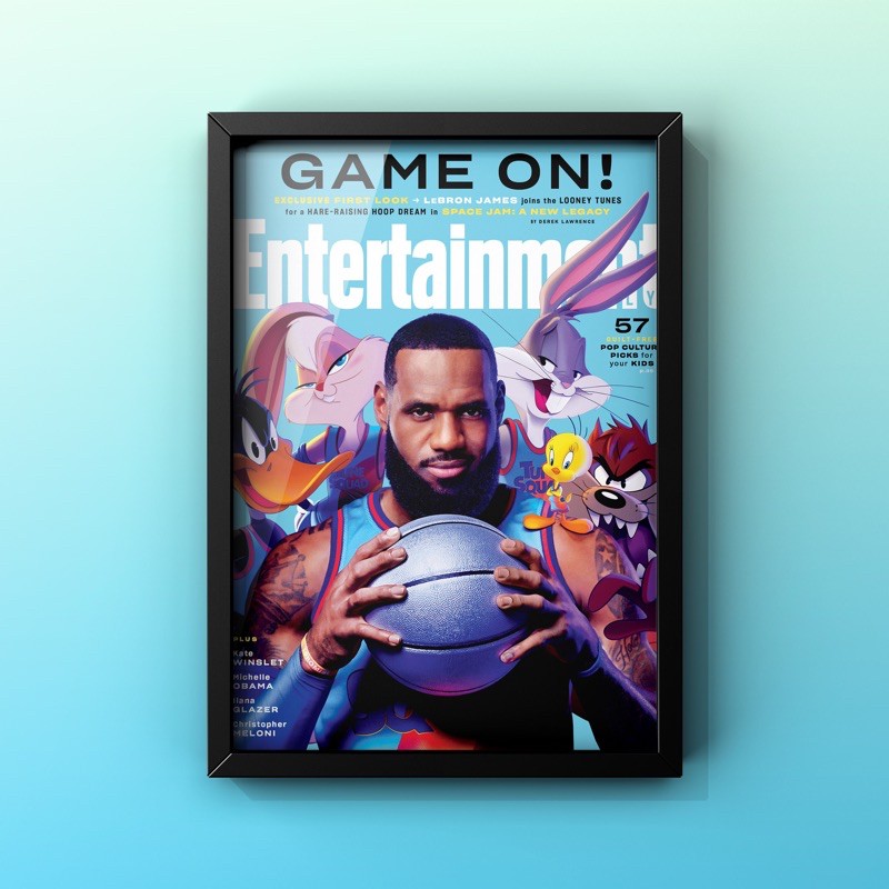 POSTER LEBRON X LOONEY TUNES