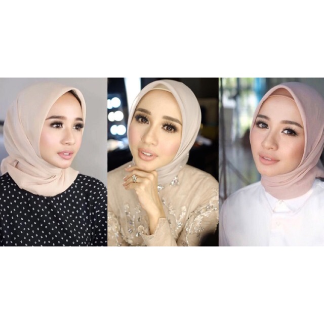 Segiempat bella polos bahan hycon | double hycon halus tidak kaku