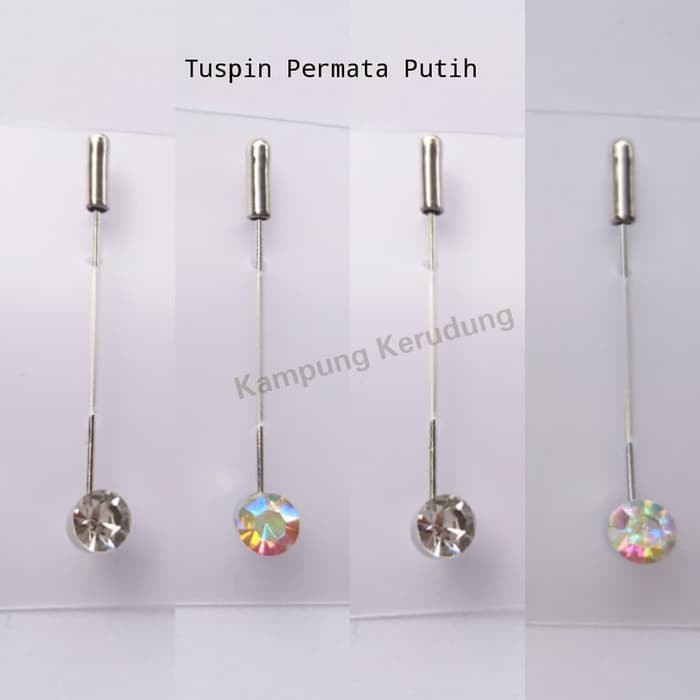 Tuspin Permata Satu Bros Jarum Peniti Aksesoris Jilbab Hijab Segiempat