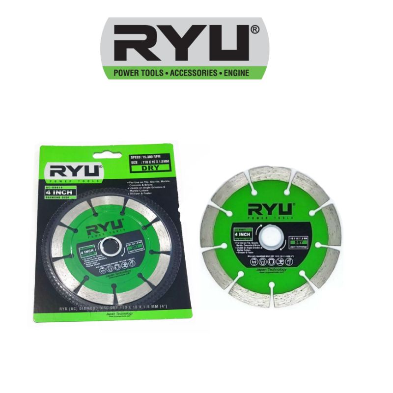 RYU Mata Potong Keramik Dry 4 Inch Ryu Kering Diamond Disc Blade