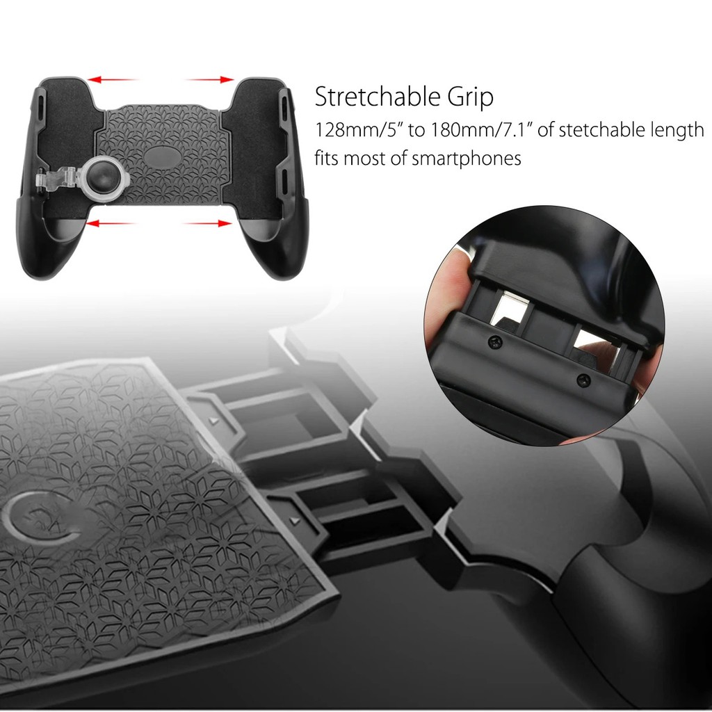 JL-01 Portable GamePad with Double Joystick Controller Grip pad Gamepad Universal 4.7-6.5 Inch