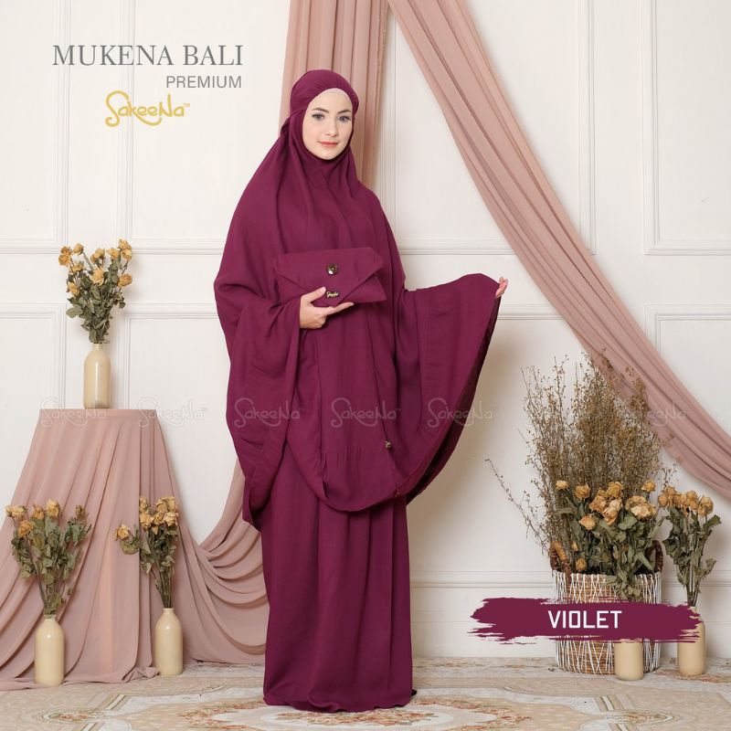 Mukena Travelling / Mukena Praktis / Mukena Bali SakeeNa Premium Dewasa Jumbo Polos