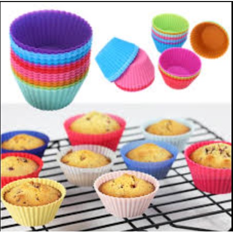 Cetakan Silikon Cup Cake Bulat Silikon Food Grade 7 x 7 x 3.3 Bisa Buat Kukusan Kue Puding Coklat Agar Agar