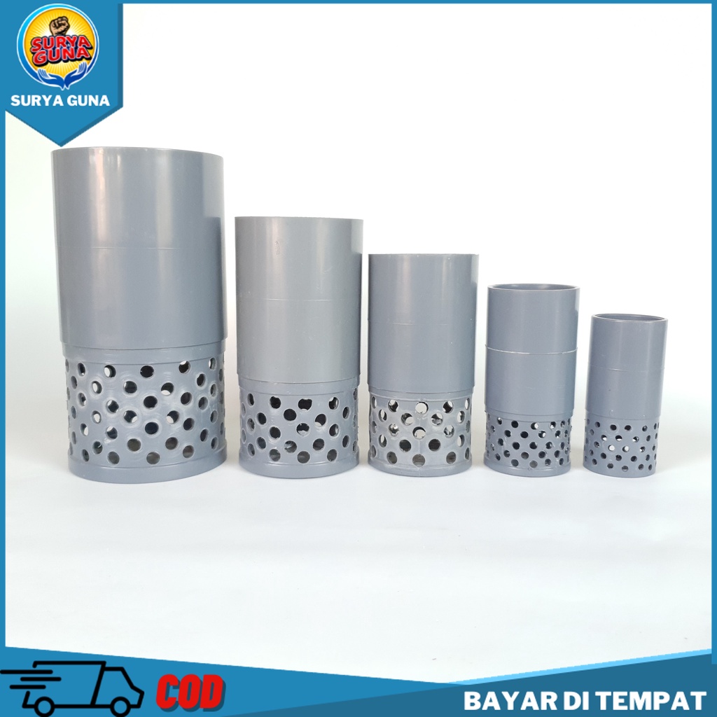 tusen klep pompa air klep anti banjir klep got pvc 1.5 inch dan 2 inch surya guna