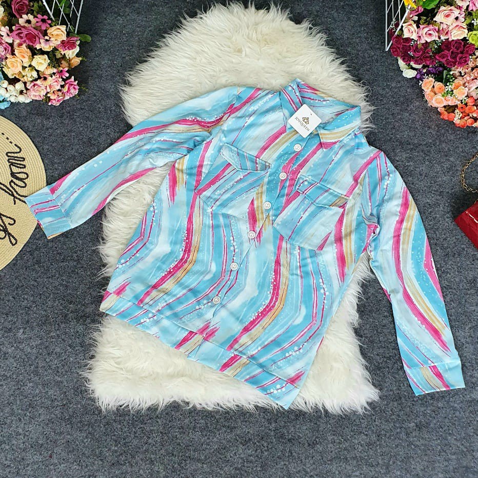 B04 JAKET ALBERTA Bahan babyterry spandeks motif asli fit to XXL LD110cm P70cm