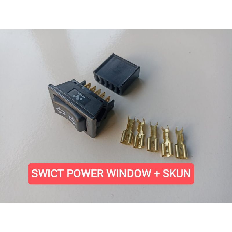 switch power window nyala lampu putih