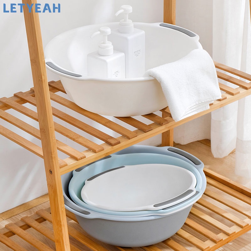 letyeah Baskom plastik serbaguna dan minimalist / basin bahan tebal