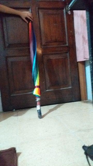 Payung Golf Pelangi 16 Jari Bahan Sutra