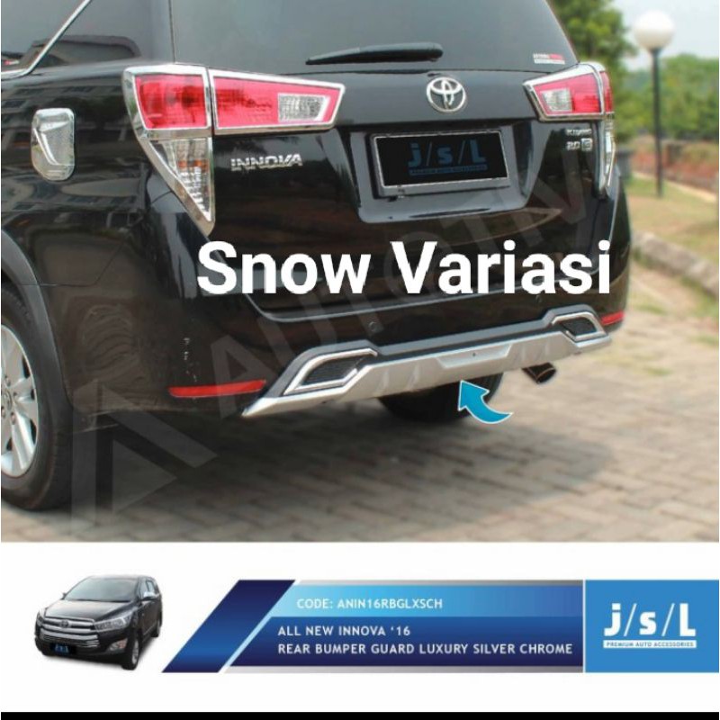 Innova Reborn sillplate belakang rear bumper guard luxury JSL