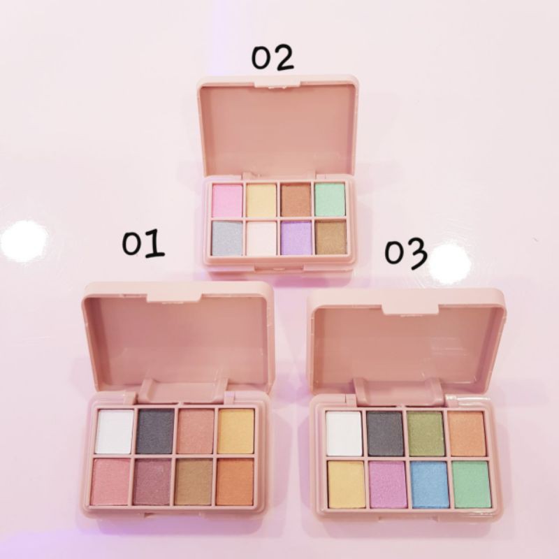 XI XIU 8 COLORS EYESHADOW + 2 COLORS BLUSHER