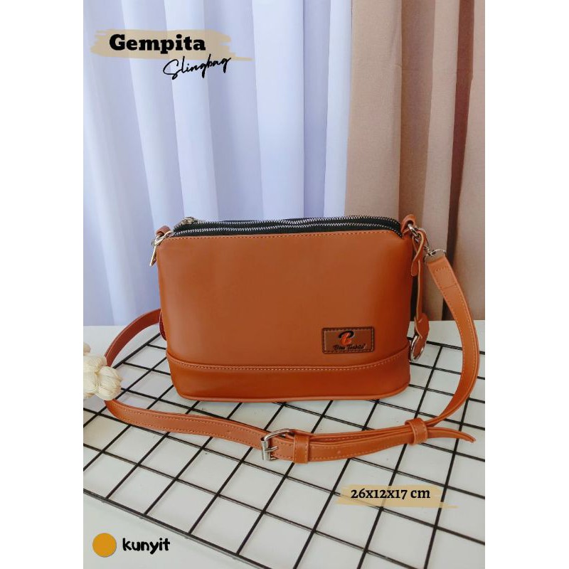 READY GEMPITA SLINGBAG CHOCOLY TALI PANJANG BY BIRU TSABITA