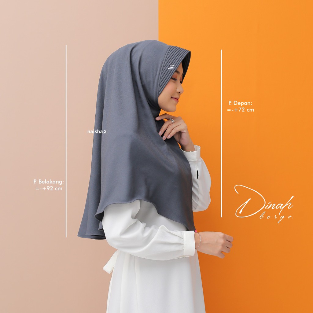 Naisha Official Dinah Bergo Pad Jilbab Instan Muslimah Syari-5