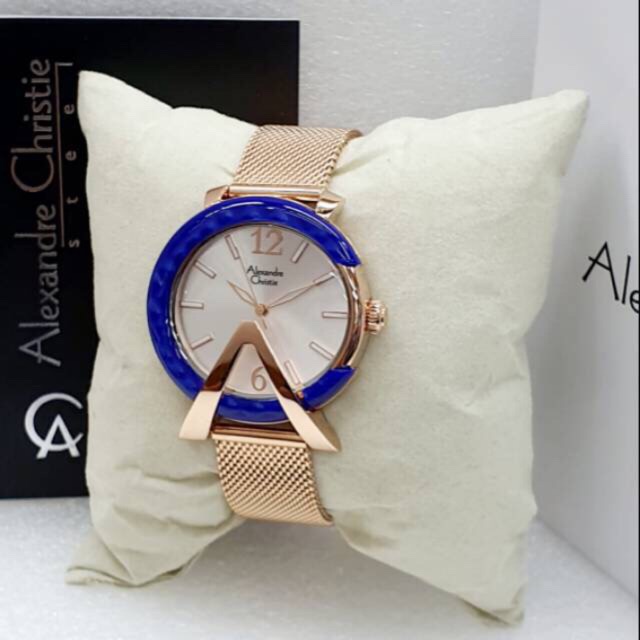 Jam Tangan ALEXANDER CHRISTIE 2806 ORIGINAL Diameter 3,7 cm/Jam Tangan Wanita Fashion