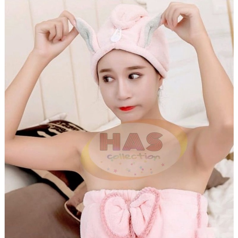 HANDUK KEPALA TEBAL/HAIR TOWEL SHOWER CAP PREMIUM QUALITY