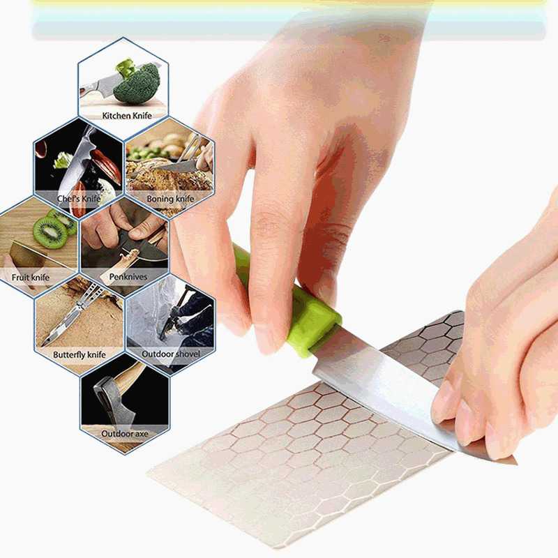 MYVIT Pengasah Pisau Diamond Honeycomb Double Sided 1000&amp;400 - Wkss-05