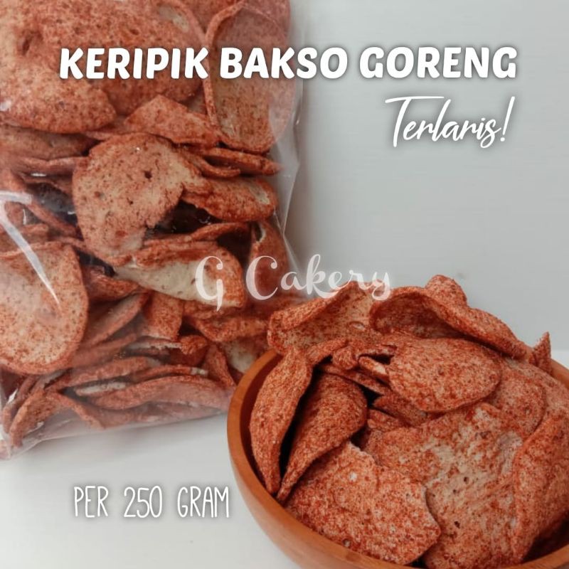 

KERIPIK BAKSO BASO GORENG PEDAS 250gr