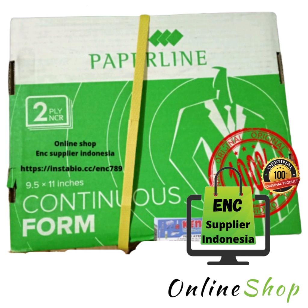 

PAPERLINE continuous form CF K2 W 2 ply ncr 9.5x11 inches paperline per dus - enc.sup