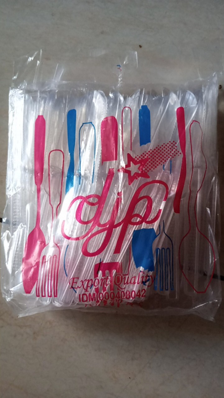Pisau Plastik Kecil Panjang Bening 100pcs Per Pack Pisau Kue Cake Roti Buah Murah Medan