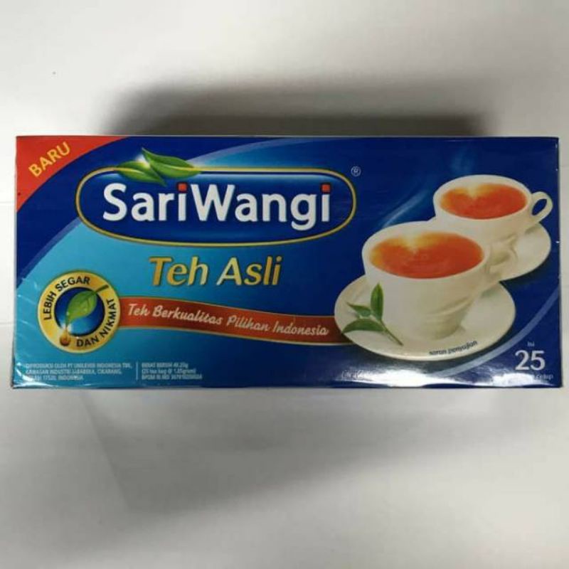 

SARIWANGI KOTAK isi 25 teh celup